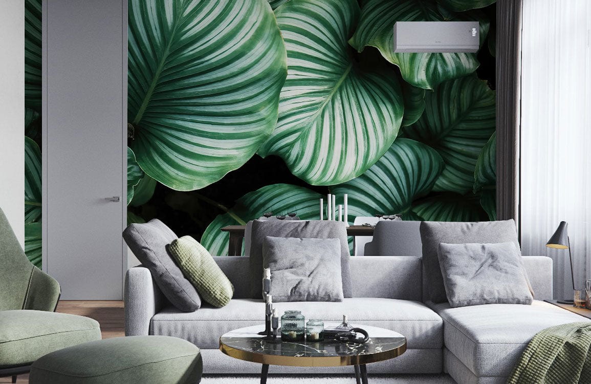 Tropical Green Leaf Botanical Wall Mural