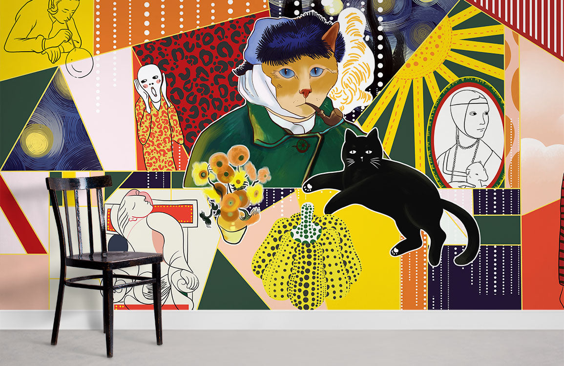 Art Painting Wallpaper Mural