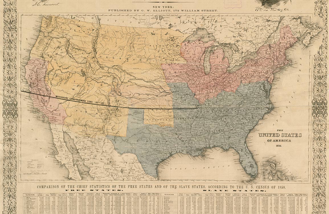 Vintage Map of United States Mural Wallpaper
