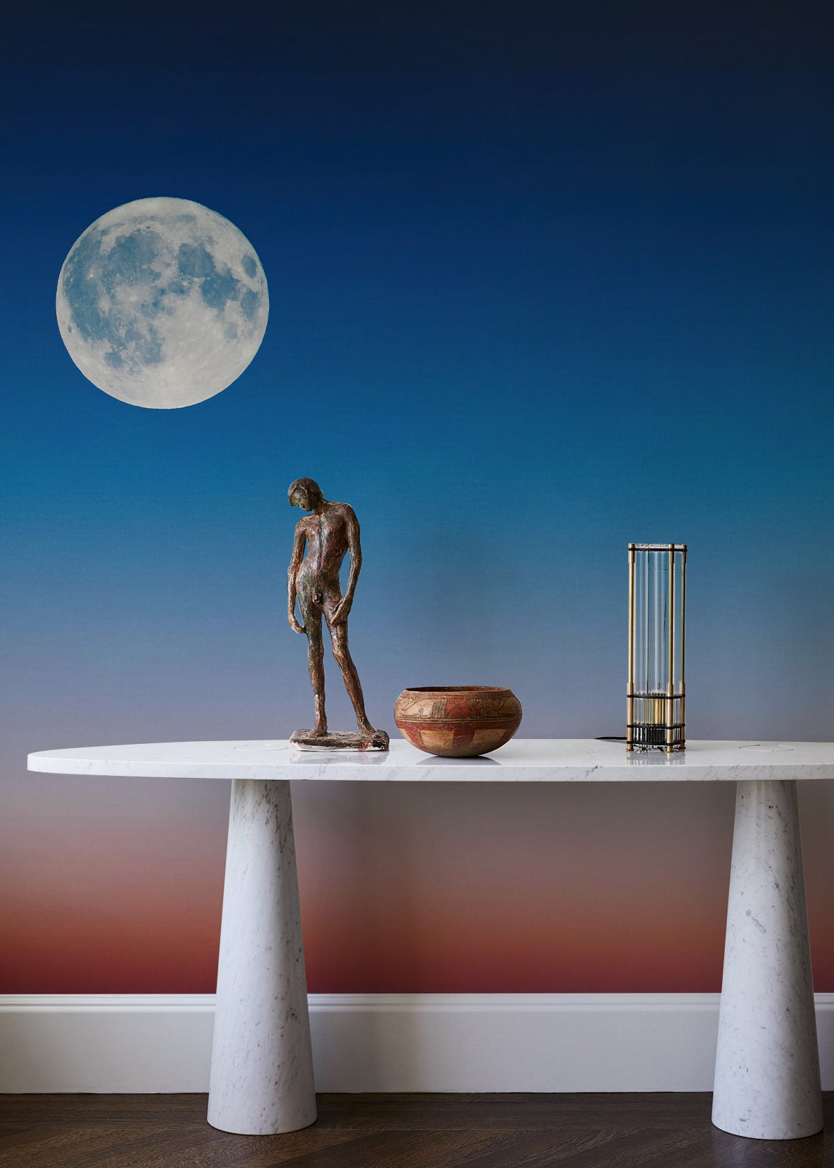 Lunar Twilight Serenity Mural Wallpaper