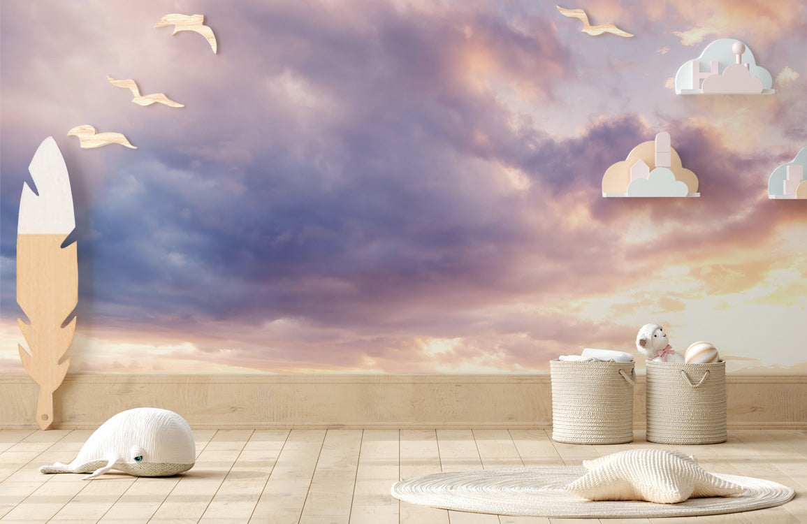 Twilight Cloudscape Mural Wallpaper