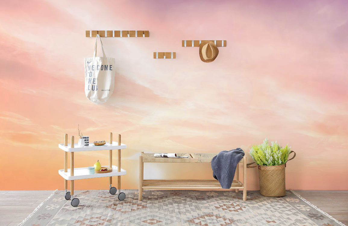 Soft Sunset Horizon Mural Wallpaper