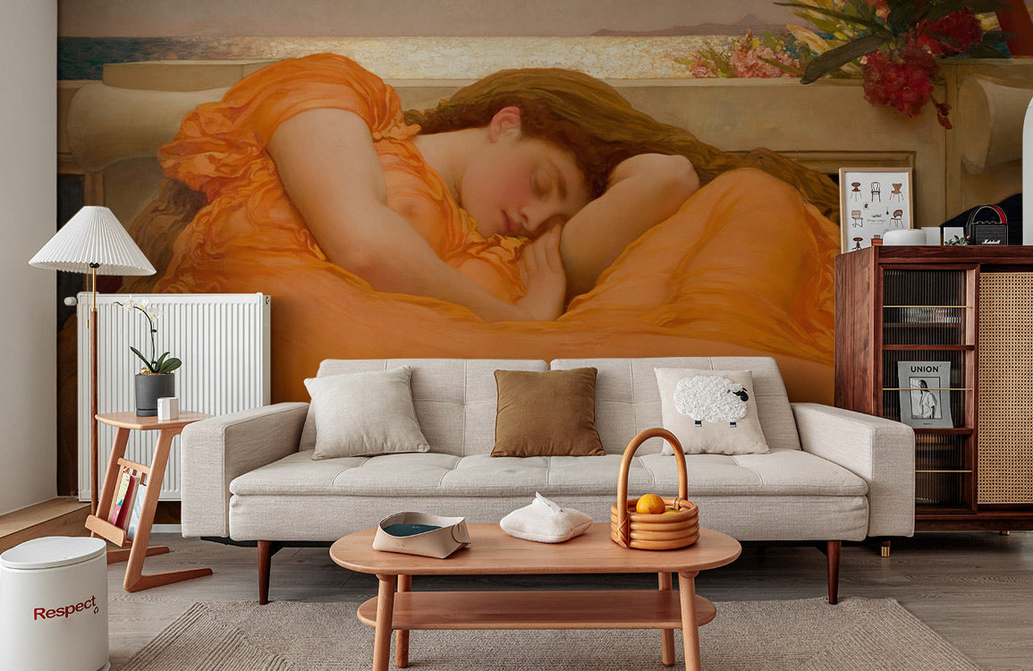 Dreaming Lady Serenity Mural Wallpaper