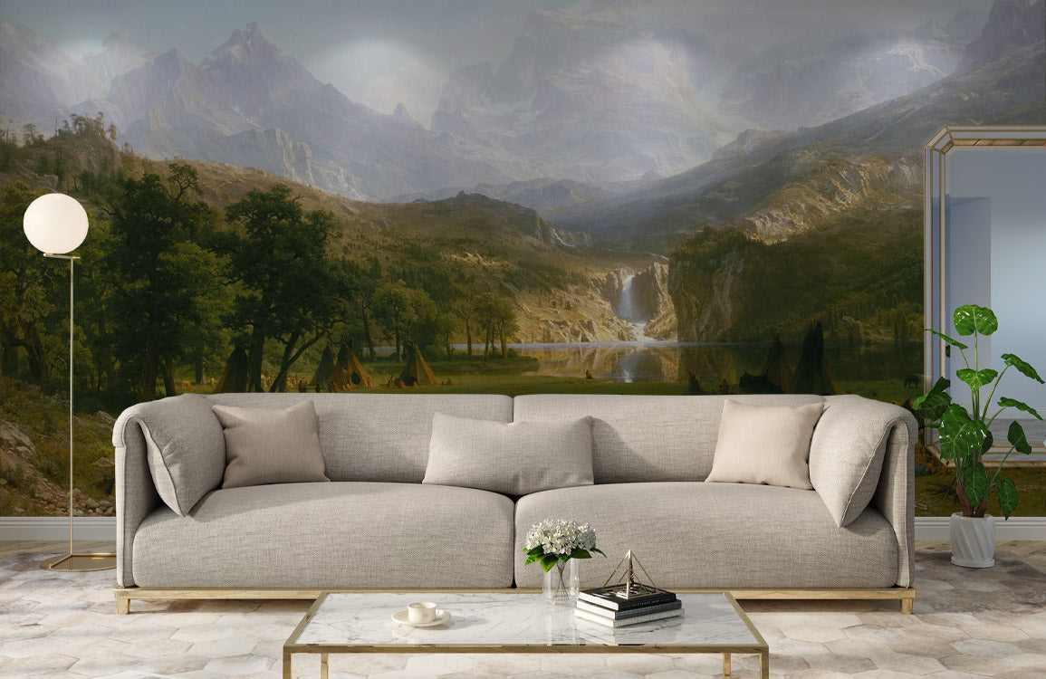 Maestoso Muro in Marmo Dorato Wallpaper
