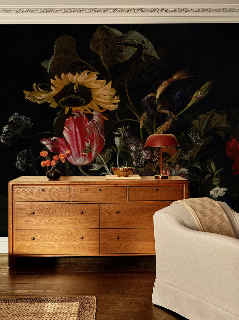 Sunlit Blossom Symphony Mural Wallpaper