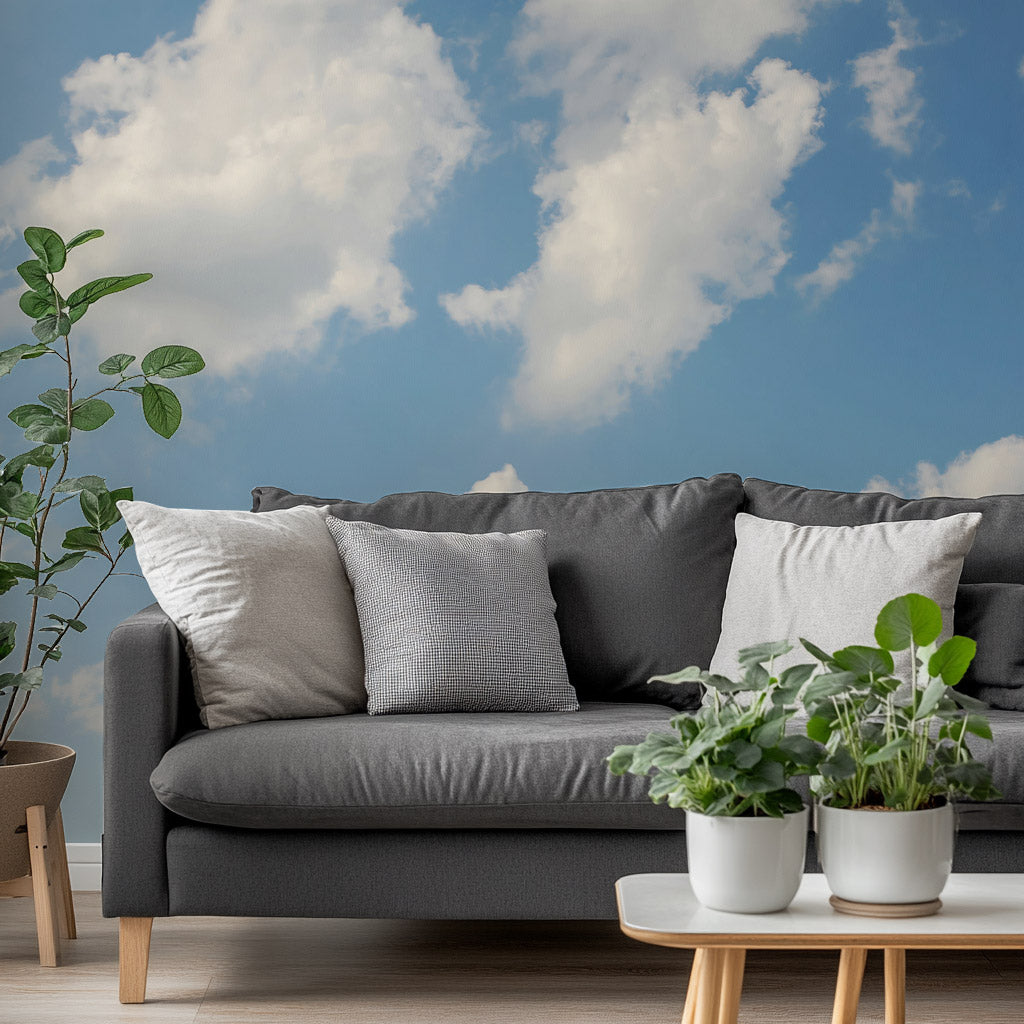 Sunny Sky Drift Mural Wallpaper