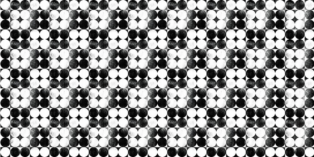 Monochrome Gradient Circles Mural Wallpaper
