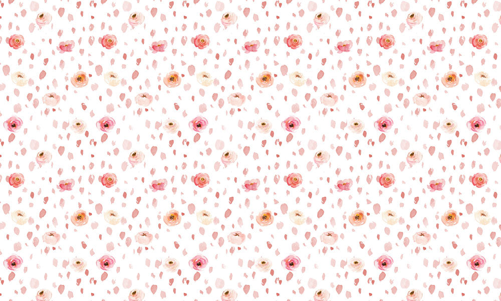 Whimsical Floral Breeze Mural Wallpaper