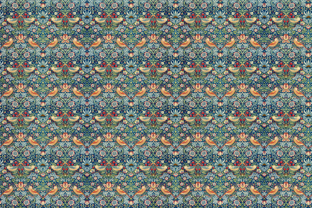 Ornate Songbird Symphony Mural Wallpaper