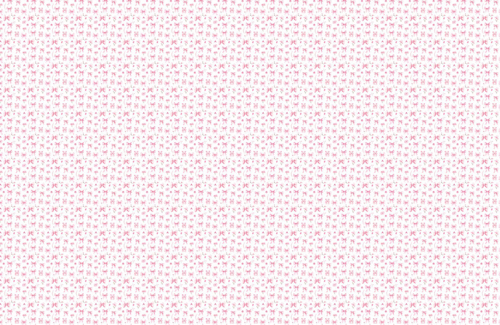 Charming Bows and Blooms Mural Wallpaper