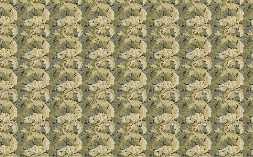 Golden Leaf Harmony Mural Wallpaper