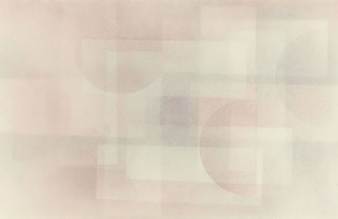Abstract Cubist Neutral Tone Mural Wallpaper