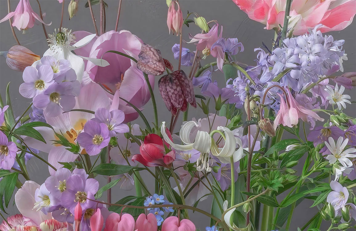 Abstract Cubist Neutral Tone Mural Wallpaper