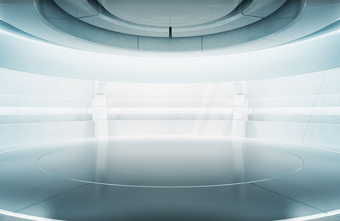 Futuristic Dome Interior Mural Wallpaper