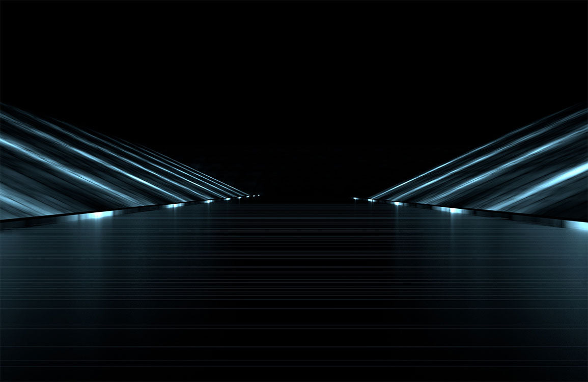 Midnight Futuristic Horizon Mural Wallpaper