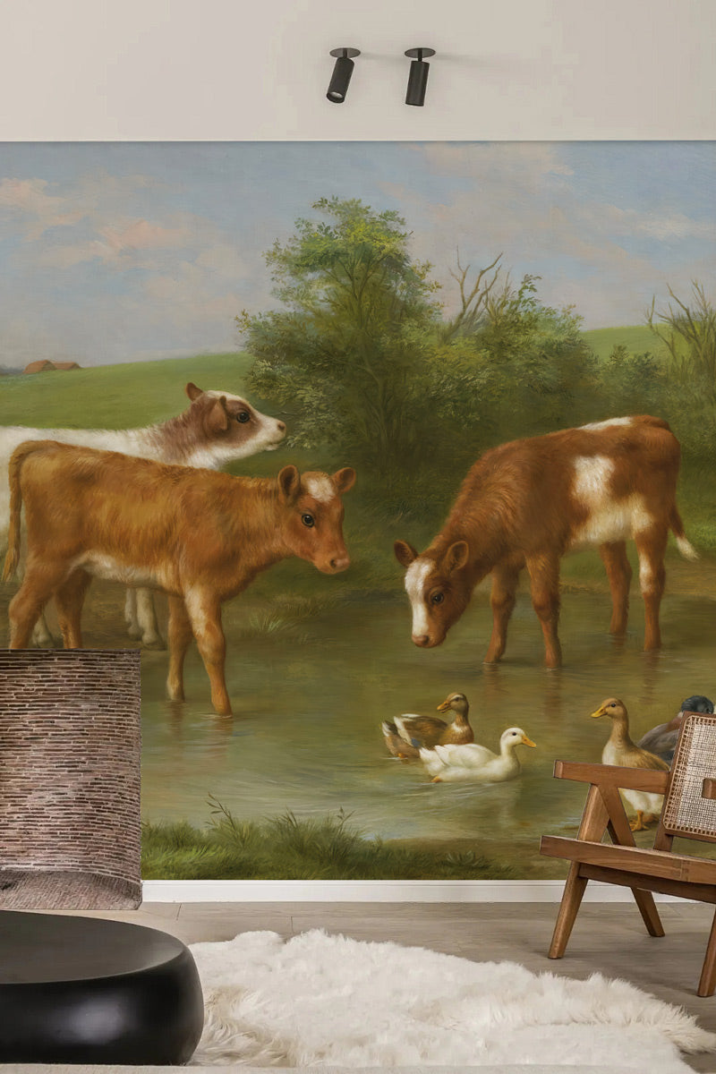 Tranquil Pasture Retreat Mural Wallpaper