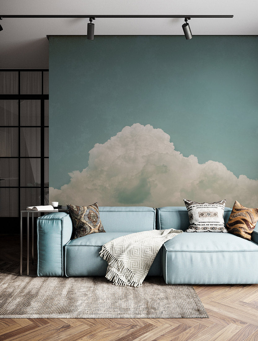 Minimal Cloud Horizon Mural Wallpaper