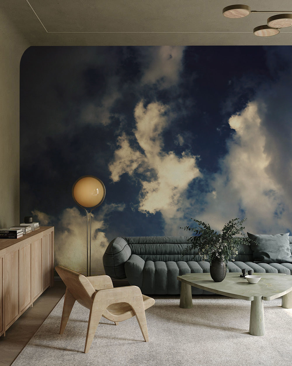 Dramatic Evening Sky Mural Wallpaper