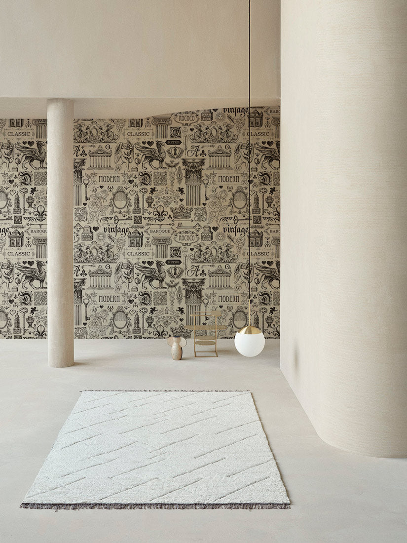 Baroque Collage Charm Mural Wallpaper