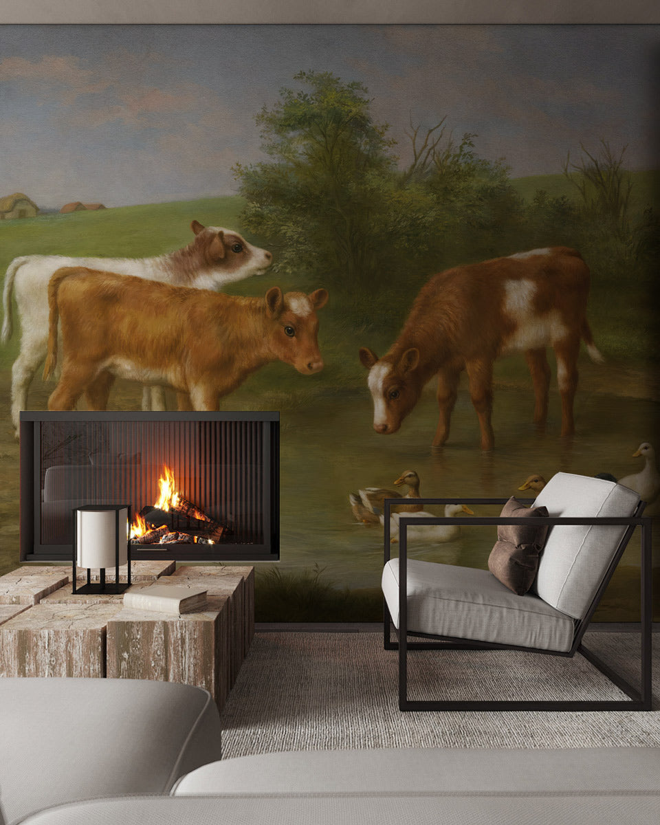 Tranquil Pasture Retreat Mural Wallpaper