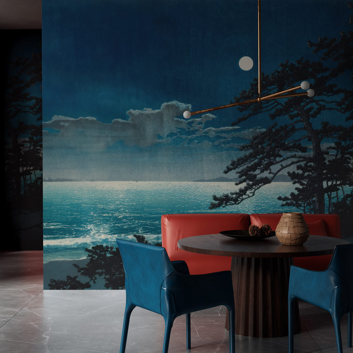 Maestoso Muro in Marmo Dorato Wallpaper