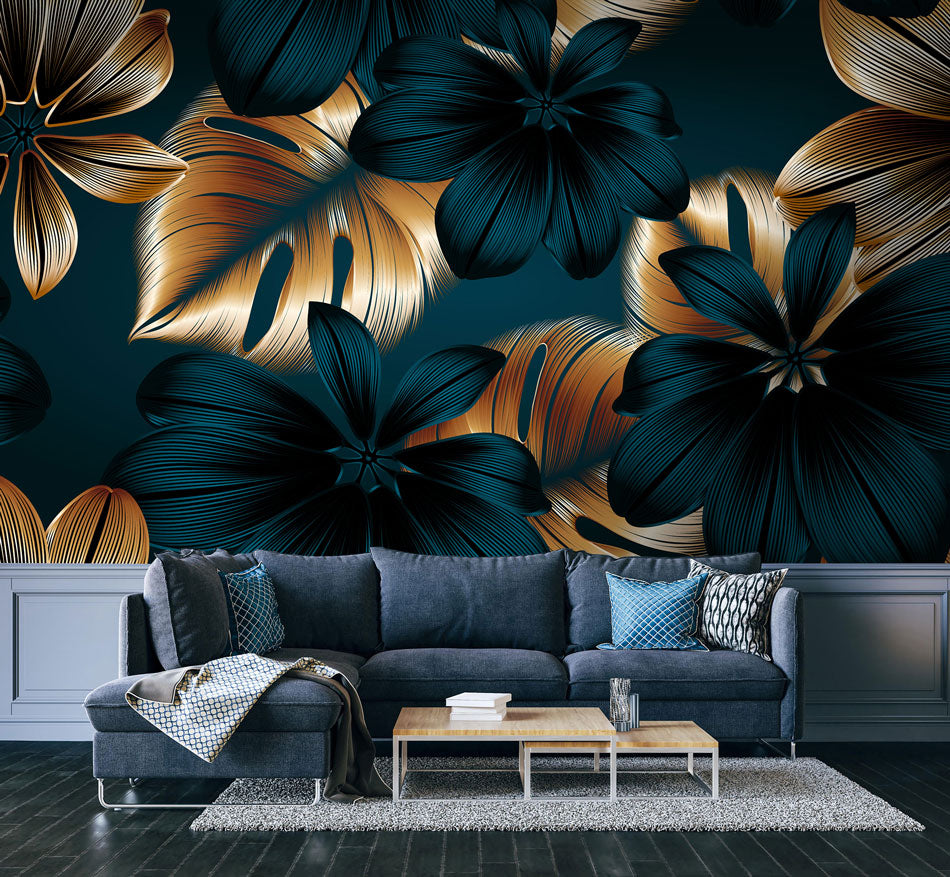 Tropical Luxe Elegance Mural Wallpaper