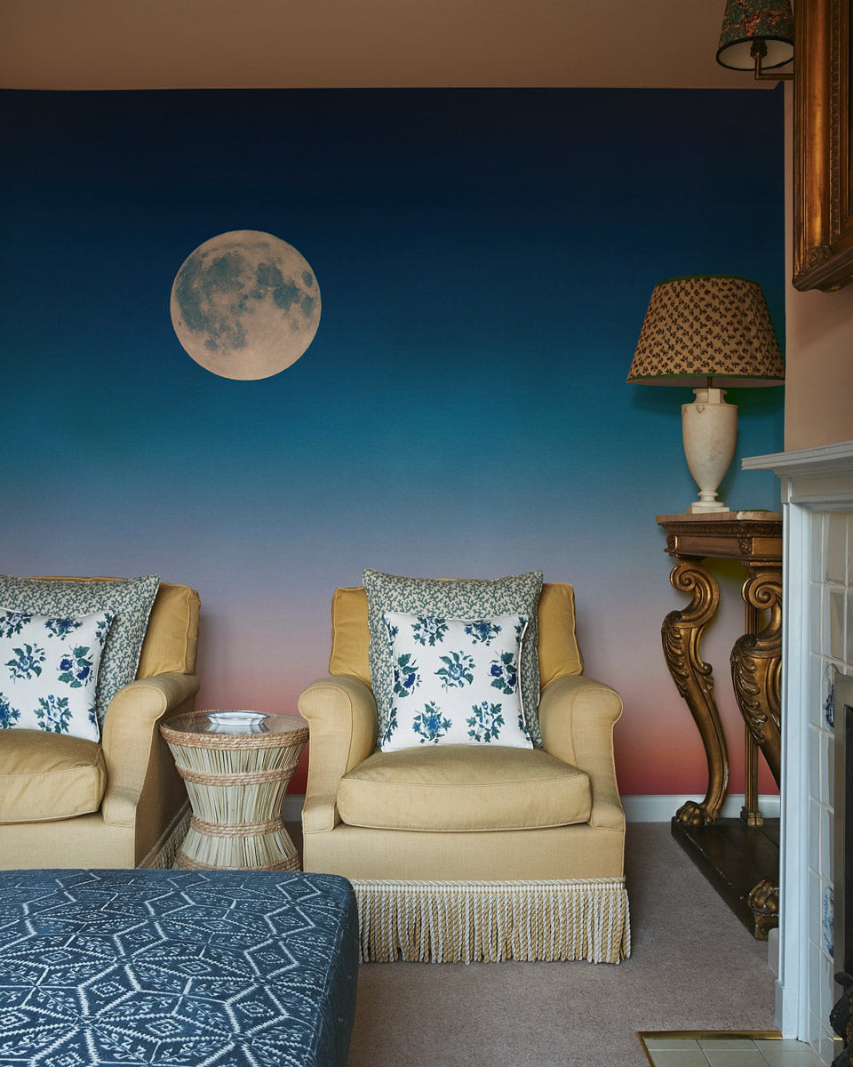 Lunar Twilight Serenity Mural Wallpaper