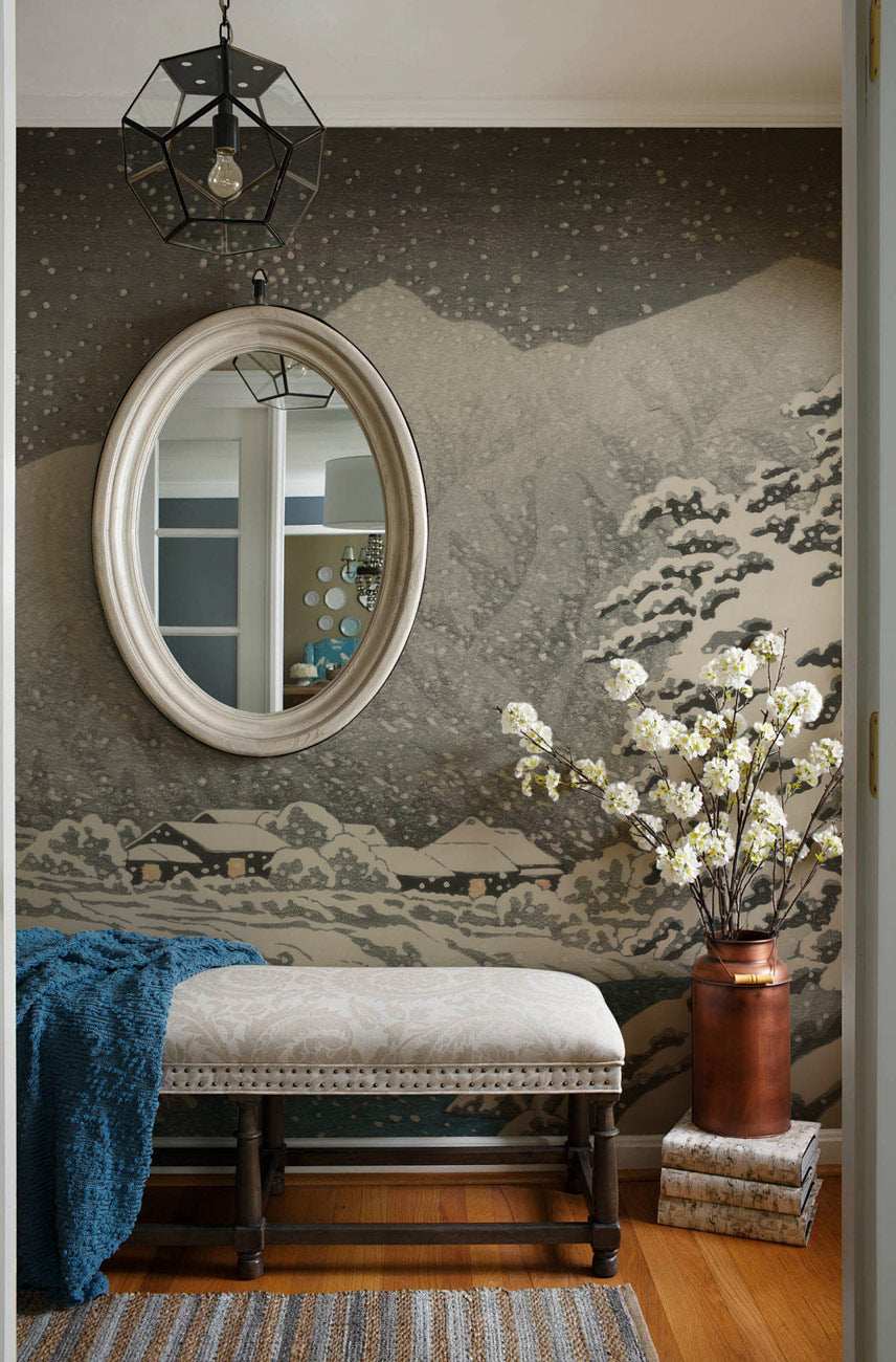 Maestoso Muro in Marmo Dorato Wallpaper