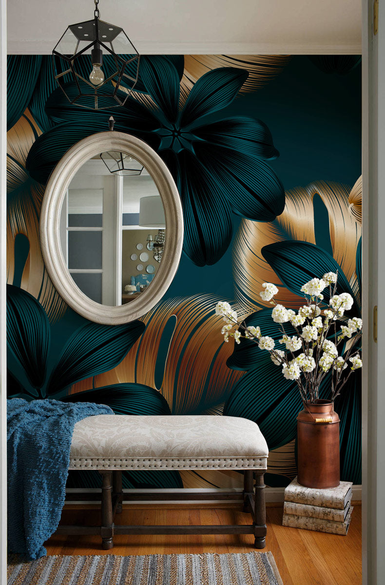 Tropical Luxe Elegance Mural Wallpaper