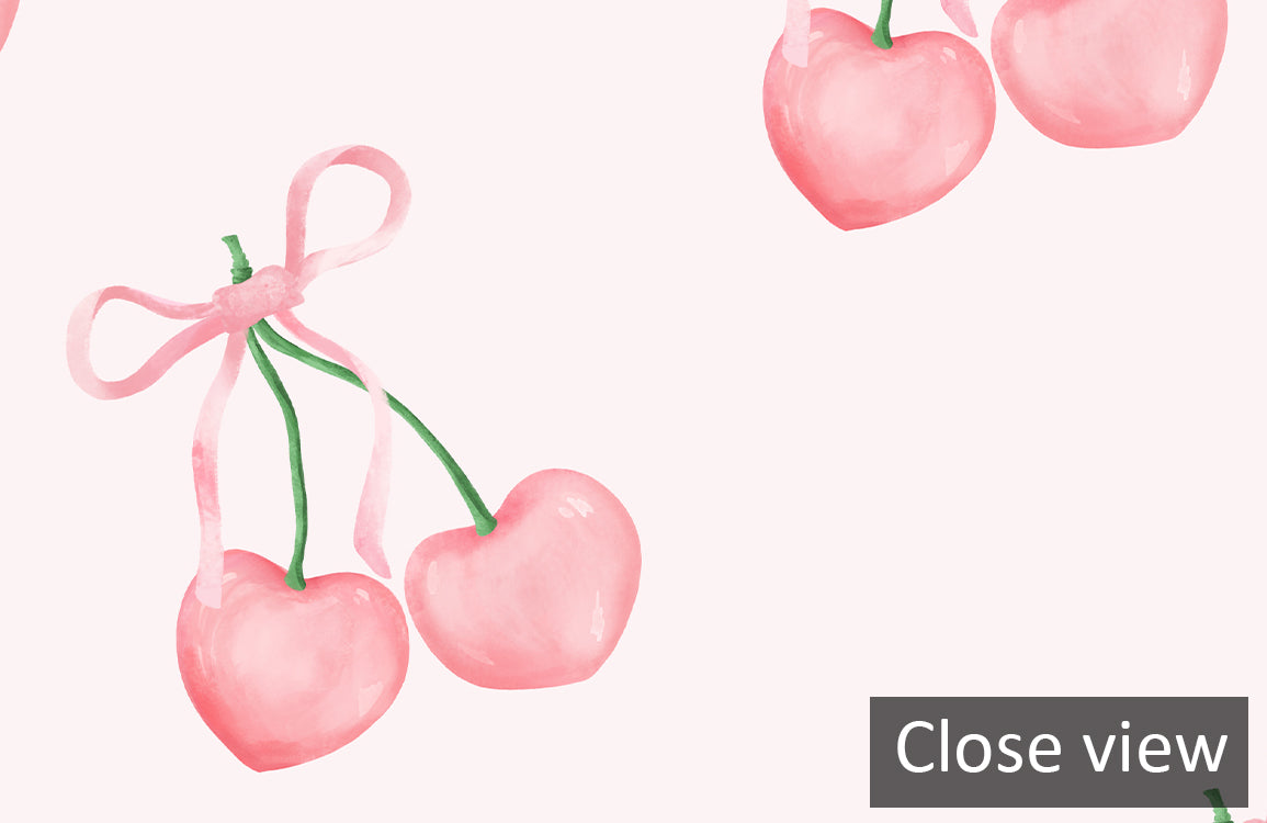 Heart Cherry Mural Wallpaper