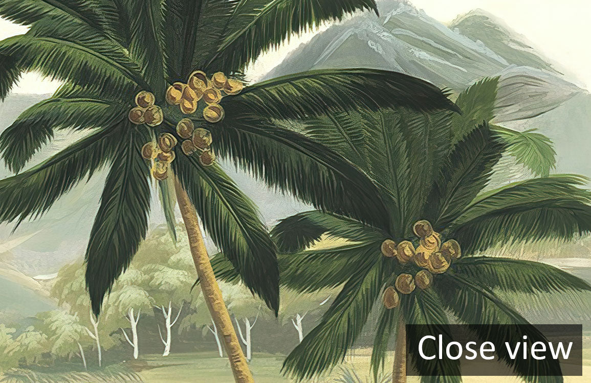 Fresh Oil Painting Forest Wallpaper Mural