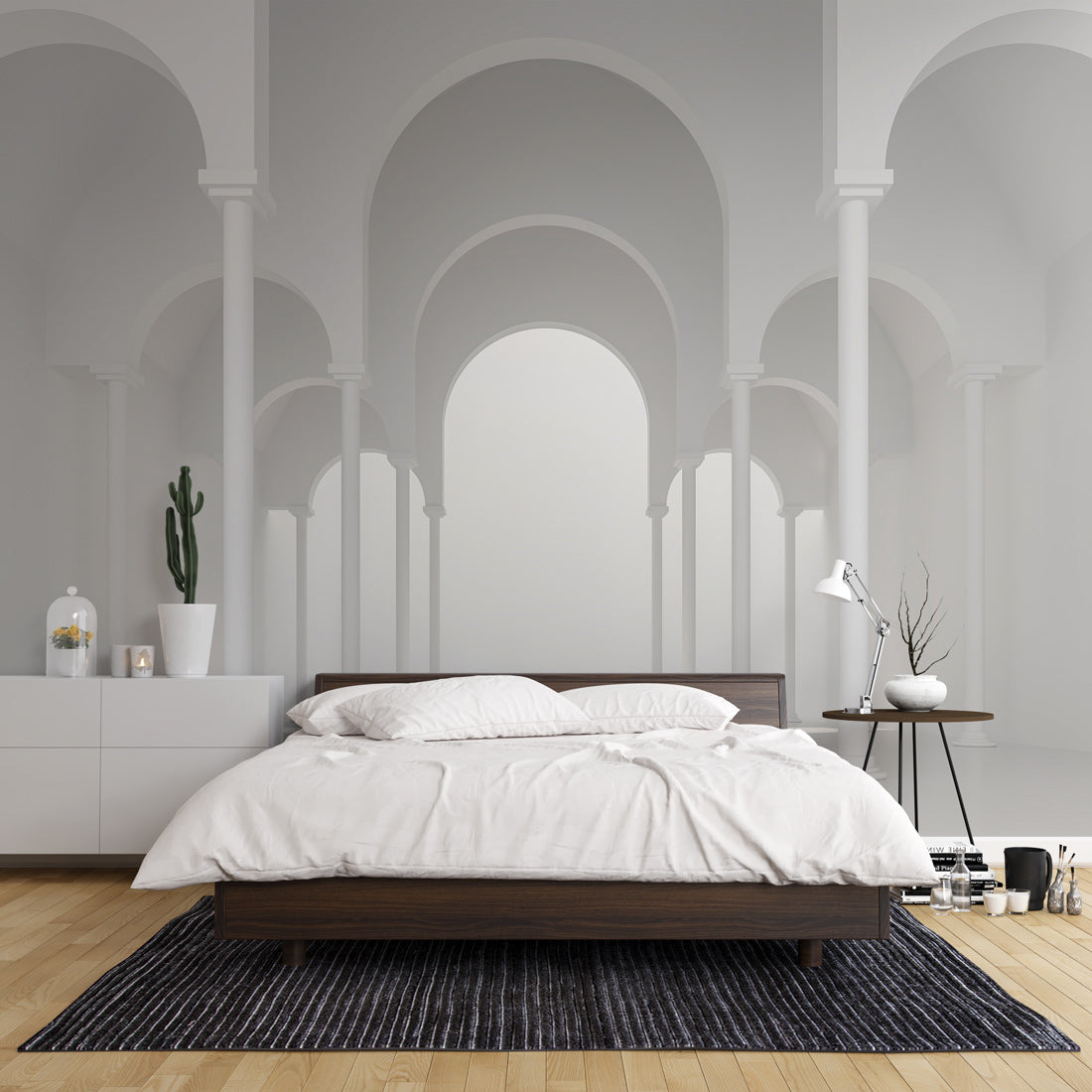 Elegant Archway Dreams Mural Wallpaper in bedroom