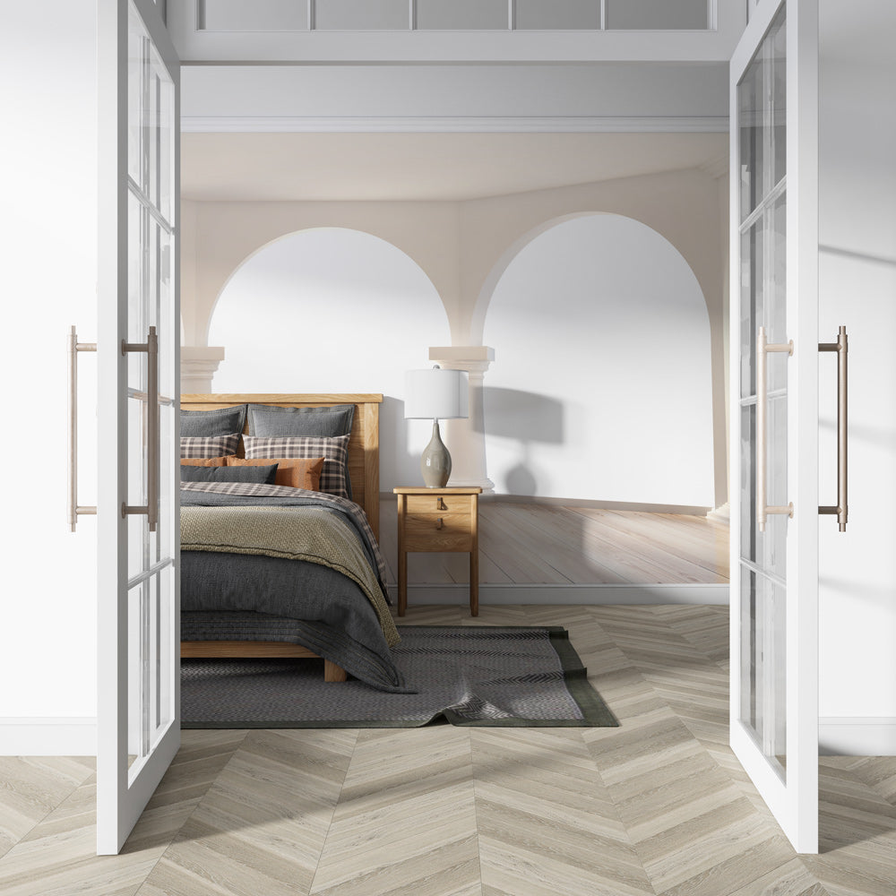 Timeless Archway Elegance Mural Wallpaper in bedroom