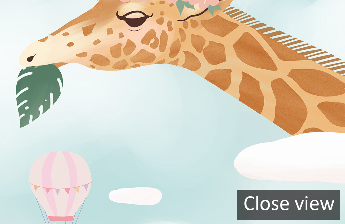 Tropical Bird Jungle Scene Mural Wallpaper in bedroom