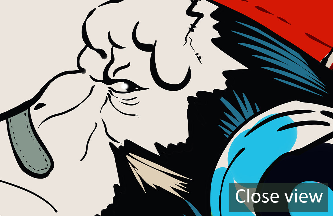 Cool Monkey DJ Urban Mural Wallpaper