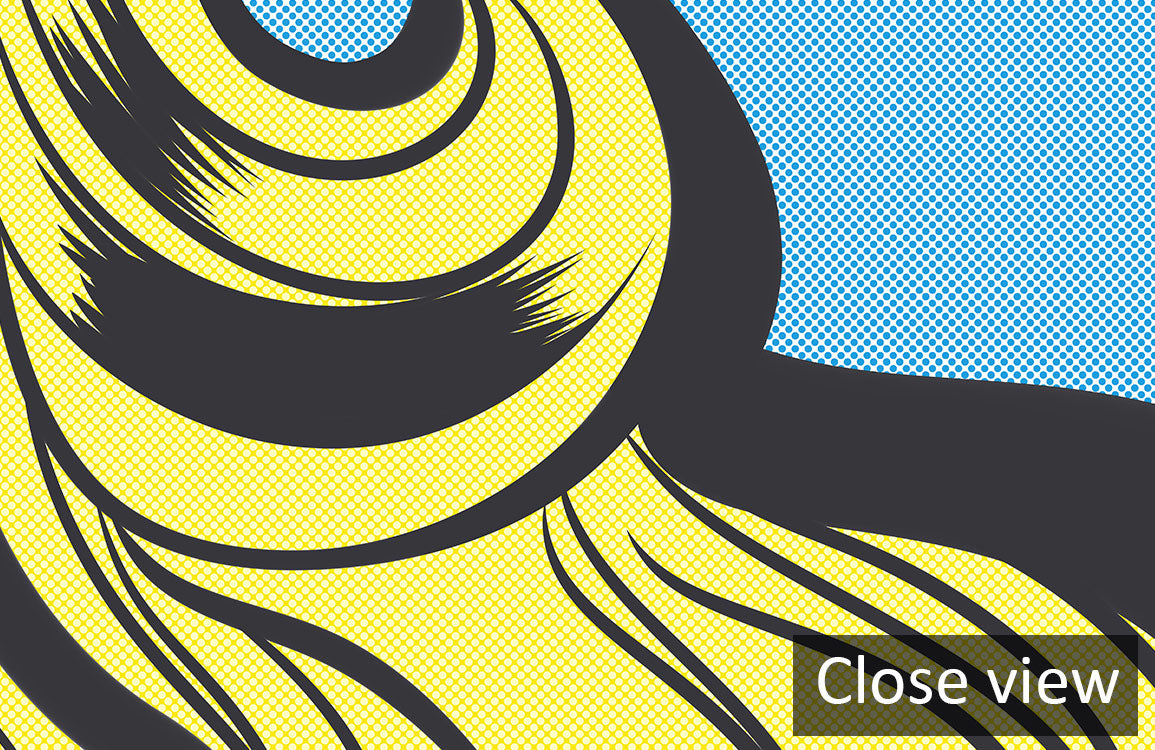 Vintage Pop Art Beauty Mural Wallpaper