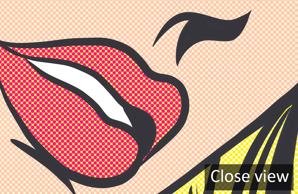 Vintage Pop Art Beauty Mural Wallpaper