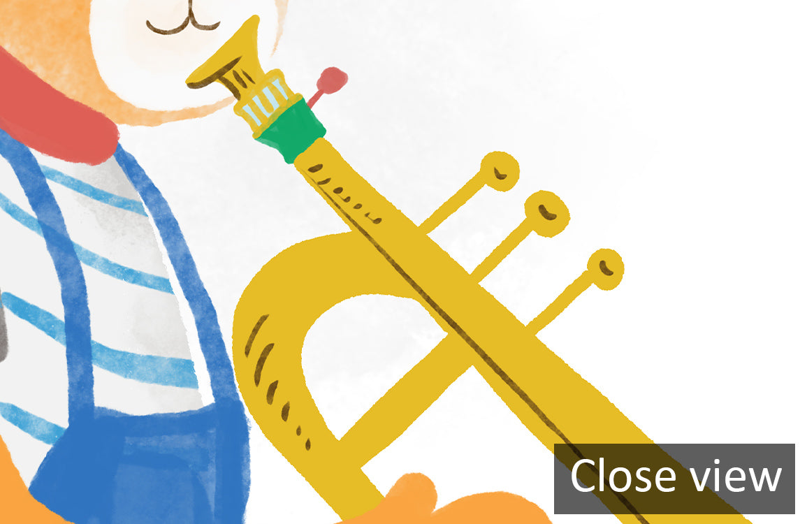 Colorful Whimsical Garden Illustration Mural Wallpaper