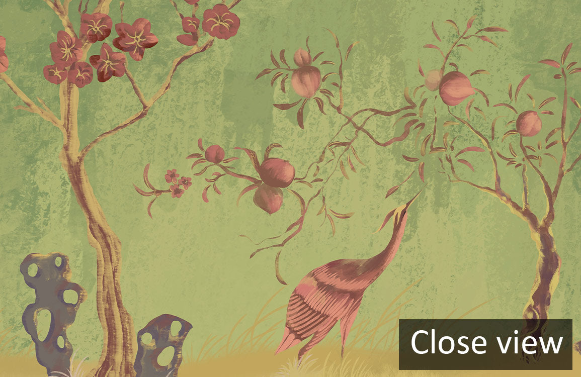 Geometric Herringbone Pattern Mural Wallpaper