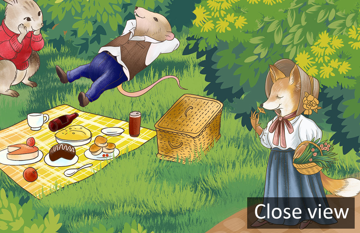 forest animal wall murals restaurant decor design