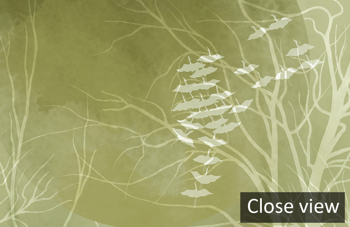 Papier Peint Panoramique Arbres Ombragés II