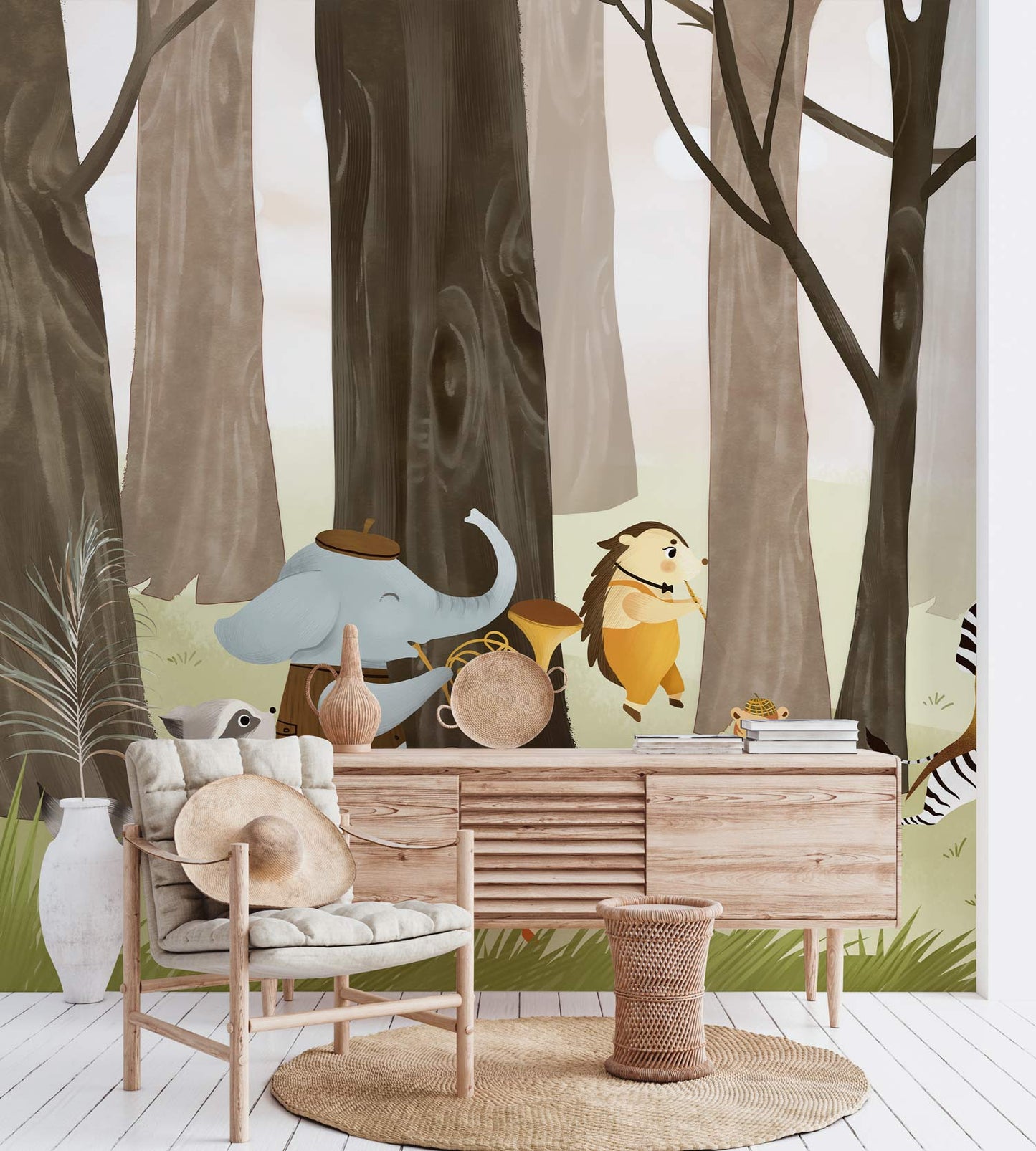 Art Painting Wallpaper Mural in child's room