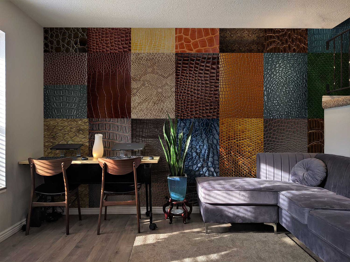 Animal Skin Wallpaper Mural Office
