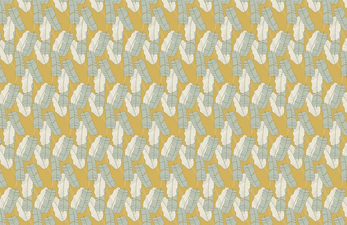 Decorate your home with this bicolor palm leaf wallpaper mural.