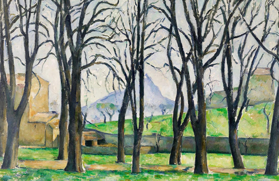 Rustic Landscape Watercolor Wallpaper Mural