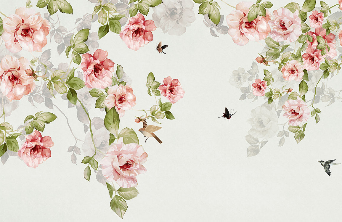 Fresh Oil Painting Forest Wallpaper Mural