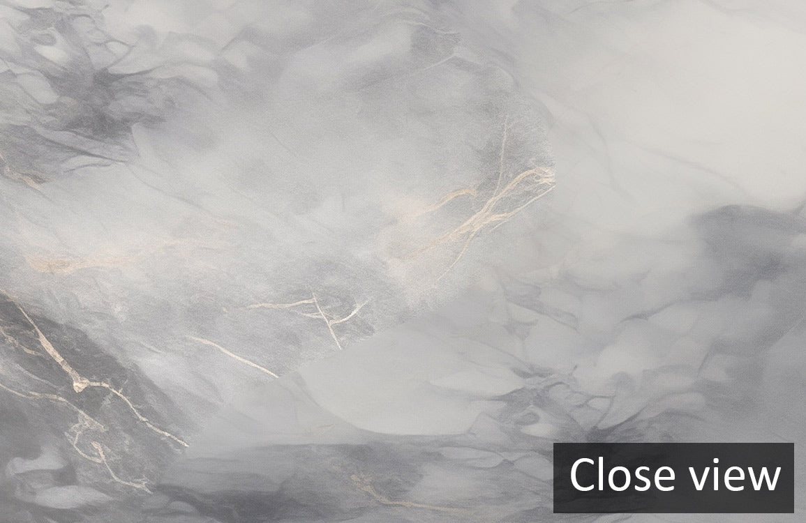 Mystic Gray Marble Mural Wallpaper