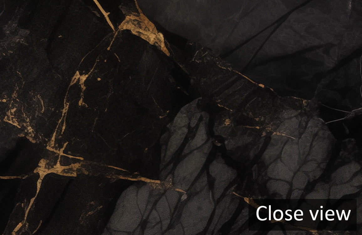 Midnight Luxe Marble Mural Wallpaper