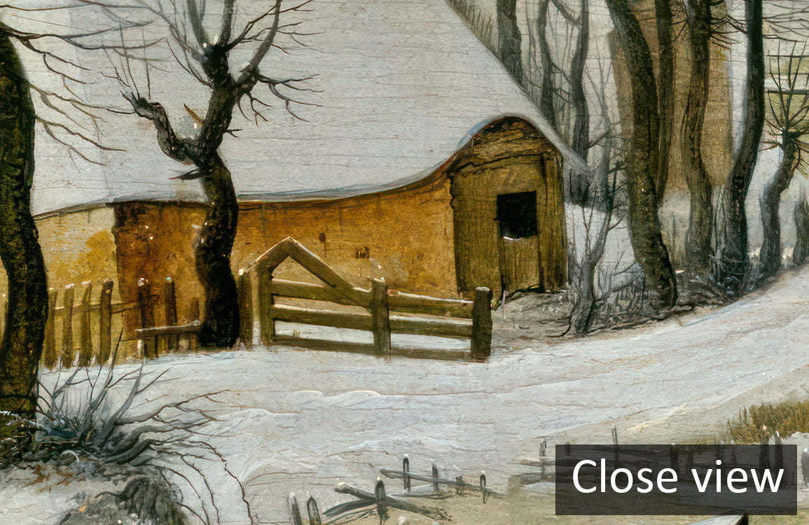 Winter Village Serenity Mural Wallpaper