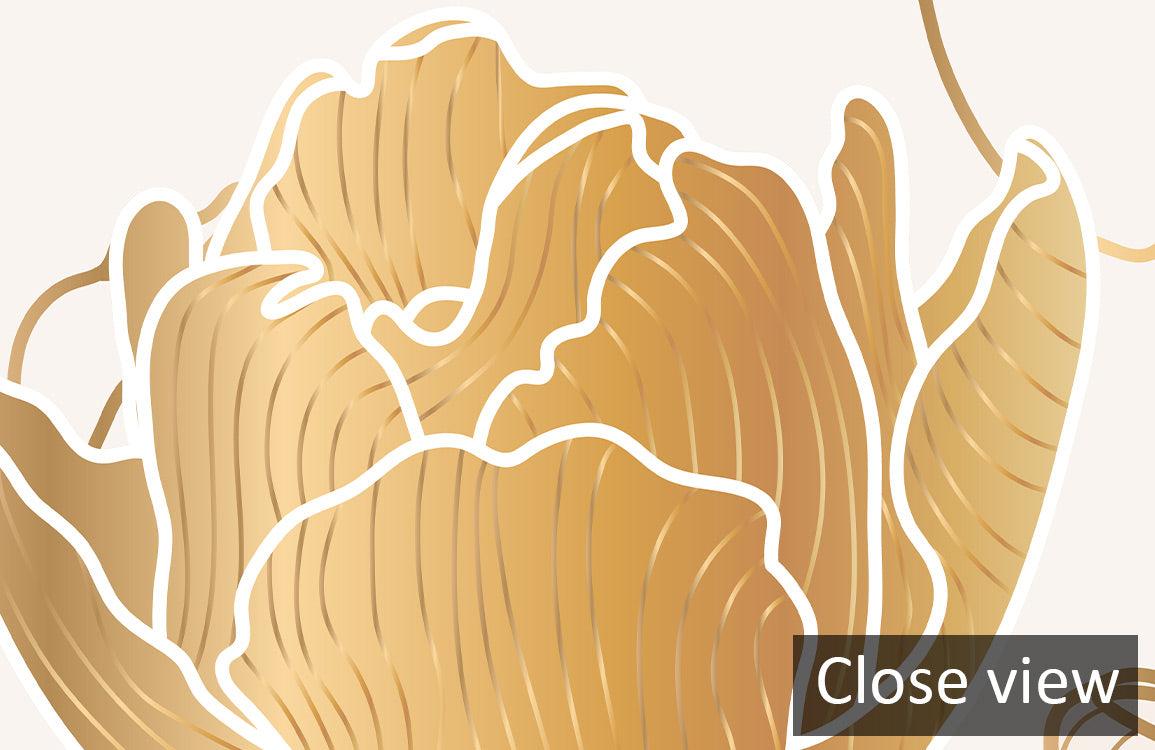 Golden Tulip Serenity Mural Wallpaper